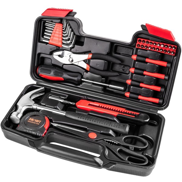 Beaiguna 39PCS Tool Set for Home, Basic Household Apartment College