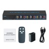 Universal New 4 In 3 Out AV Switch RCA Switcher