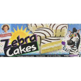 LITTLE DEBBIE At The Neighborhood Corner Store LITTLE DEBBIE - Pasteles de cebra, 13 onzas