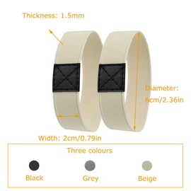 Hezhou 3 Pairs of Shoelaces Fixing Tape for Football Boots Football Boots Laces Fixing Straps Lazy Shoelaces without Binding Against Loosening Bows, Black, beige, grey