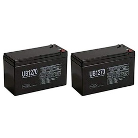 Universal Power Group 12 Volt 7 Amp Hour Sealed Lead Acid Battery for UPS and Alarm Systems - 2 Pack