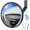 Narremcoy 12 inch Acrylic Convex Mirror, Adjustable Wide Angle View