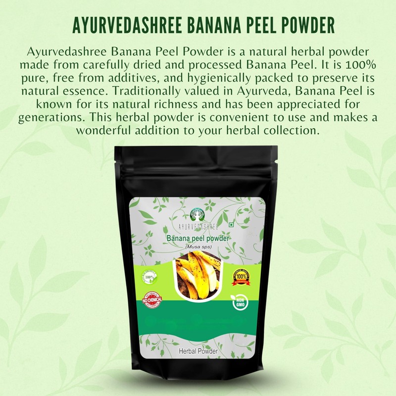 AYURVEDASHREE Banana Peel Powder 200 Gm | Banana Peel Powder