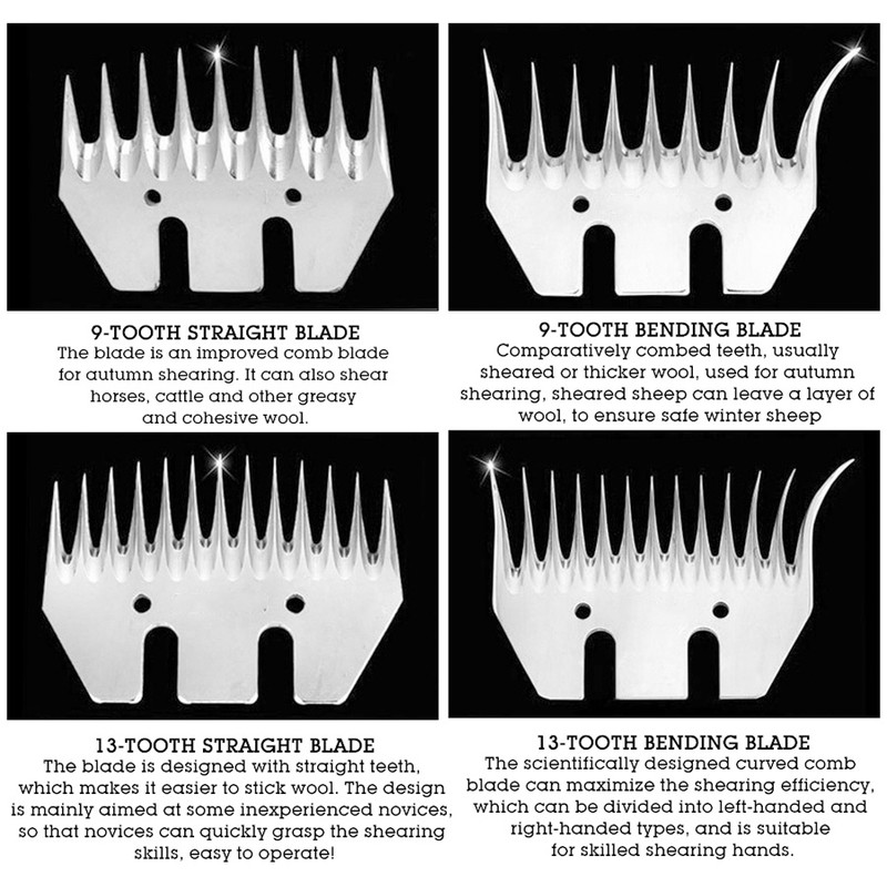 Stainless Steel Sheep Clippers Blade High Hardness Cutting Shearing Cutter