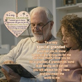 Papa Grandad Father Day Gifts for Grandpa Ornament Thank You Grandpa Gifts for Birthday Wedding I Love You Grandpa Appreciation Gift Grandpa Signs for Home Decor Papa Plaques Decorative Signage