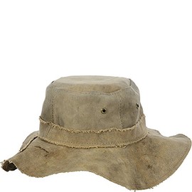 Real Deal Brazil Recycled Tarp Floppy Travel Hat, Small (21.5 in.), Handcrafted in Brazil