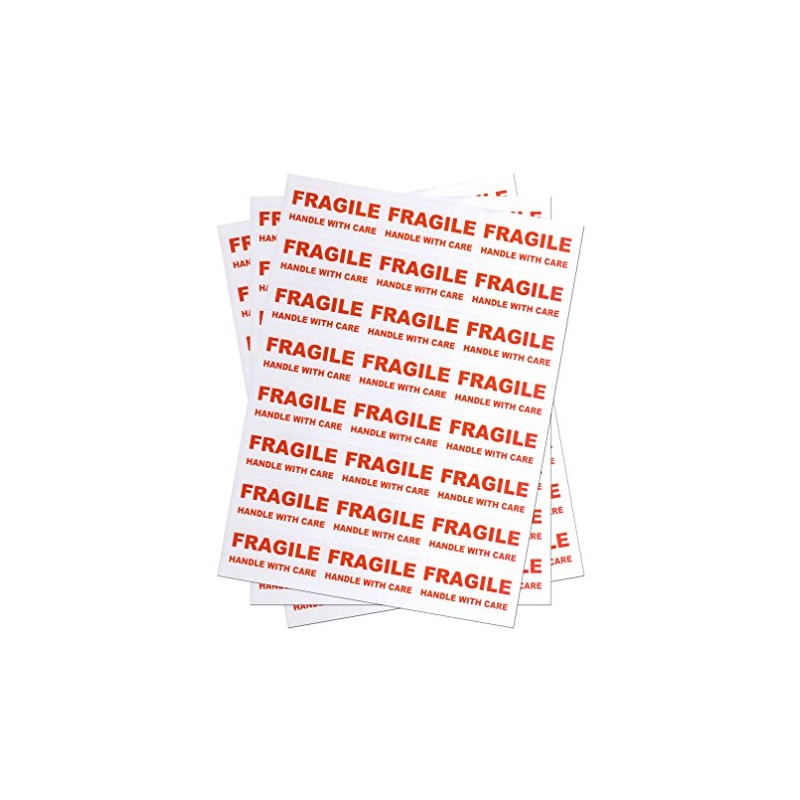 240 Fragile - Handle with Care Labels Medium Stickers