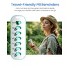Betife 2 Pack Pill Reminder, Reusable Pill Tracker, Easily Hang