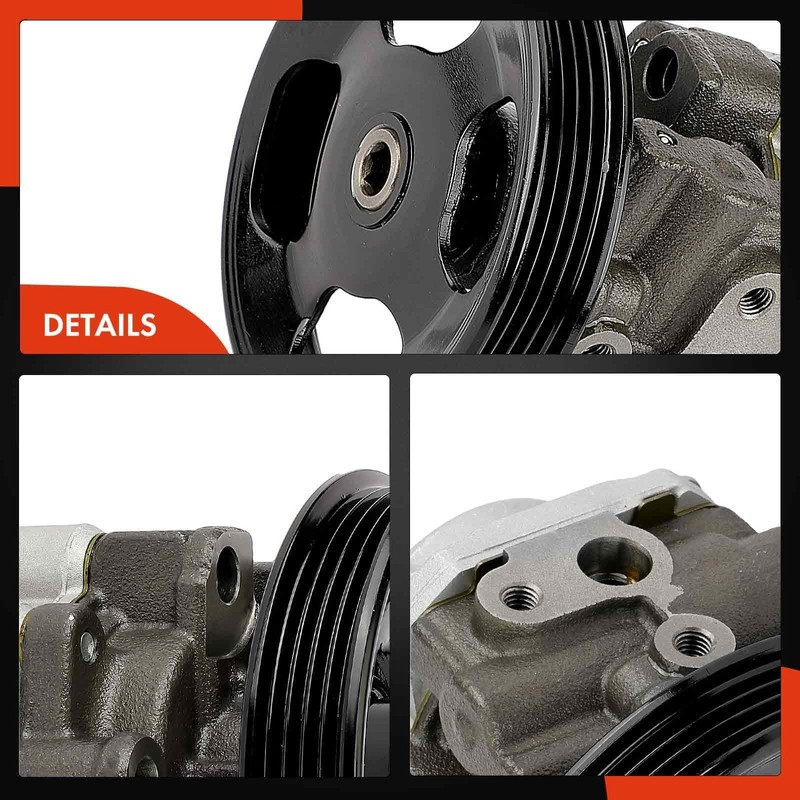 A-Premium Power Steering Pump, with Pulley, Compatible with Toyota Tacoma