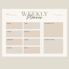 A4 A5 Size Weekly Planner Notepad Deskpad 50 Sheets Printed