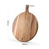 BILL.F Wood Pizza Peel 16 Inch,16" Acacia Wood Round Cutting