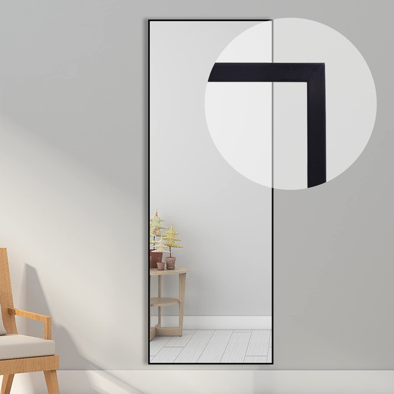 Moldura de borde negro, diseño de borde de espejo despegar