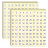 YBEATY 30 Pcs 1-200 Round Number Stickers Small Self Adhesive