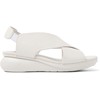 Camper Women's X-Strap Sandal Wedge, White 052, 7