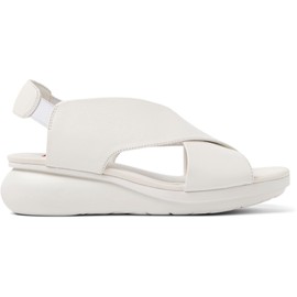 Camper Women's X-Strap Sandal Wedge, White 052, 7
