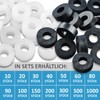 My Plast 200 Pcs Black Plastic Spacer Sleeves for Patio