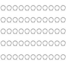50 Pcs External Retaining Rings, Stainless Steel C-Clip Snap Rings, Inner Diameter 8 mm