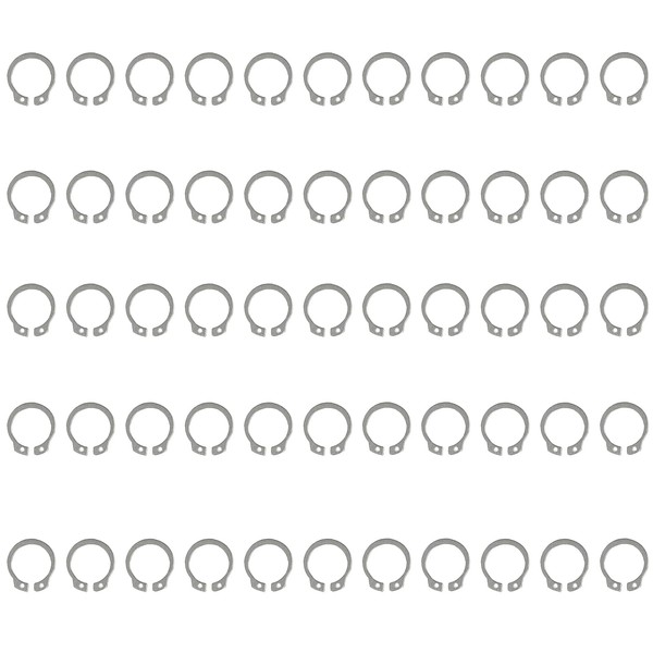 50 Pcs External Retaining Rings, Stainless Steel C-Clip Snap Rings,