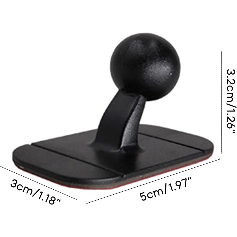 Black Car Dashboard Mount 17mm Ball Head Cellphone Magnetic Mount