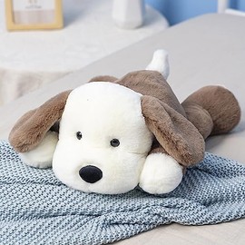 MIAOHAHA Plush Puppy Dog Stuffed Animal Dog Kids Plush Toy Pillow Hugging Pillow Plush Toy (Brown,50cm/19.6in)