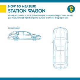 Duck Covers Weather Defender Station Wagon Cover, Fits Wagons up to 15 ft. 4 in. L