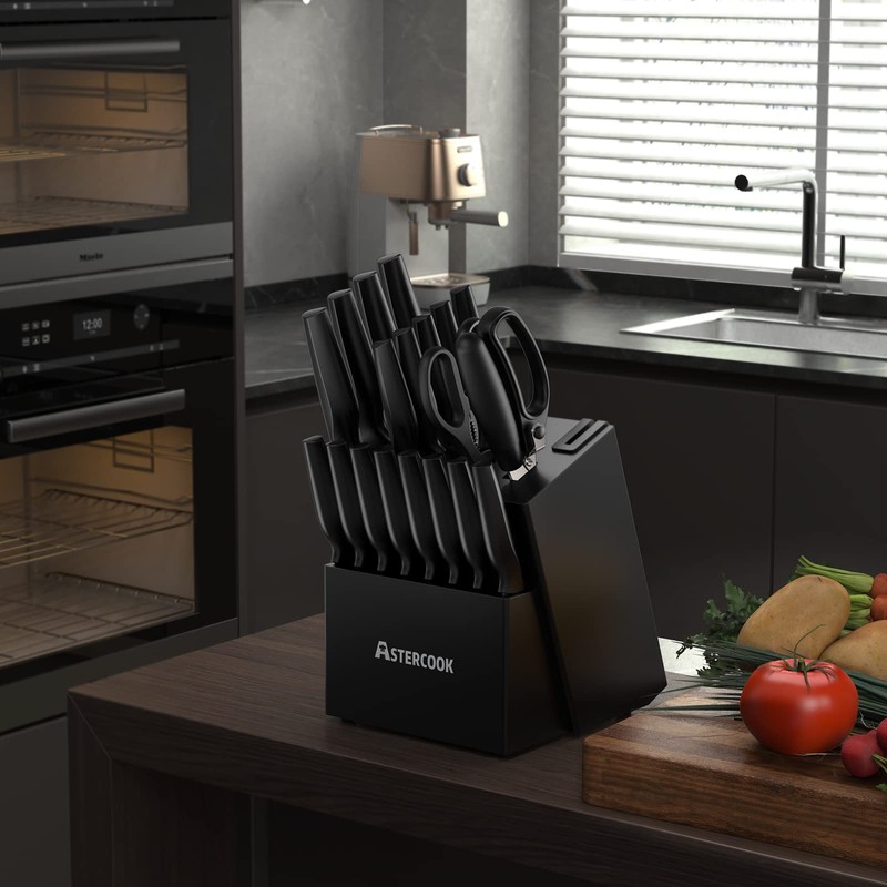 Knife Set, Astercook 21 Pieces Knife Sets for Kitchen with
