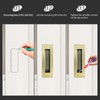 senharvest Pocket Door Pull and Edge Pull Antique Brass Set,