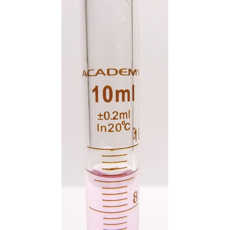 GLASS MEASURING CYLINDER (GRADUATED BOROSILICATE GLASS) 10ML