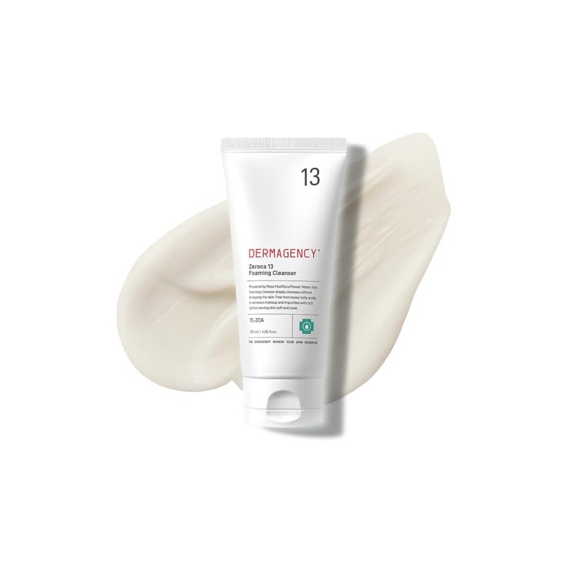 DERMAGENCY Zeroca 13 Foaming Cleanser, Pore Care, Oil Balancing Facial