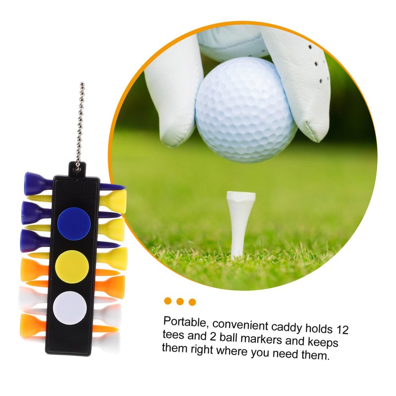 Outanaya Complete Golf Kit: 12 Tees Markers Divot Tool Pencil