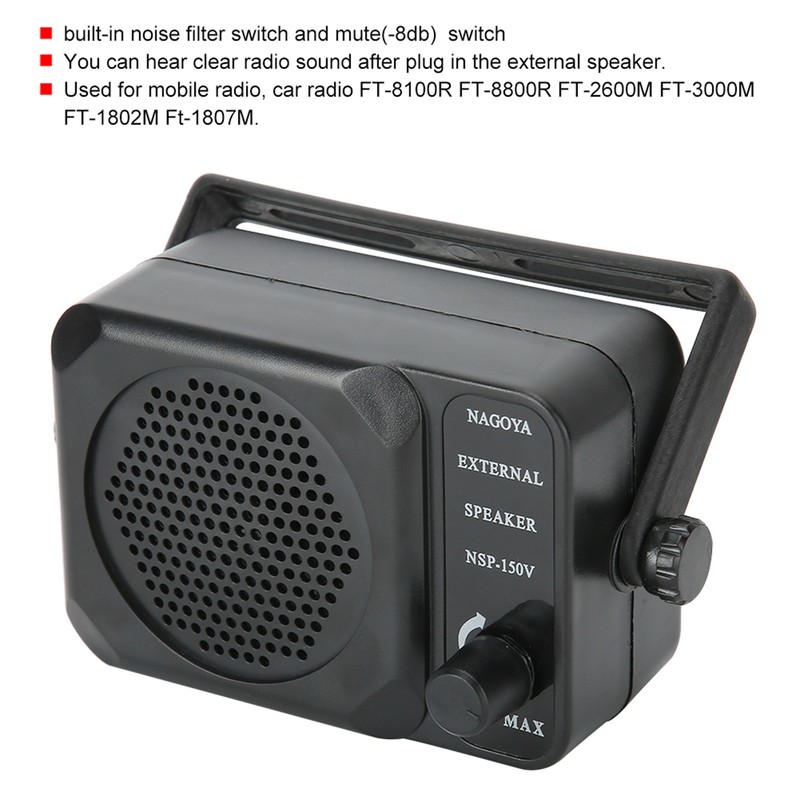 3.5mm Plug 3W Portable Mini External Speaker with Builtin Noise