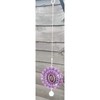 Stainless Steel Colour Garden Wind Spinner - Small Baby Purple