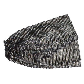 FOMIYES Rhinestone Mesh Head Scarf Elastic Fishnet Headwrap with Sparkling Crystals Breathable Stretchy Nightclub Rave Hair Accessory for Women Year Eve Parties