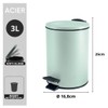 Spirella Adelar Bin 3 Litres Stainless Steel with Automatic Close