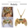 Fun Crystal Game Controller Pendant Necklace for Men - Punk