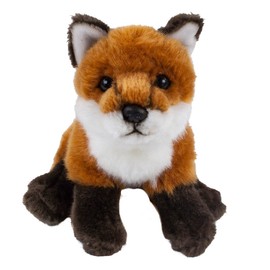 Teddys Rothenburg Cuddly Toy Fox 25 cm (with Tail) Sitting Red/Brown/Black Plush Fox Stuffed Toy