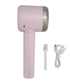 Electric Lint Shaver Fuzz Removing 6 Blades High Efficiency Lint Roller Fabric Defuzzer for Clothes Carpet Couch Pink
