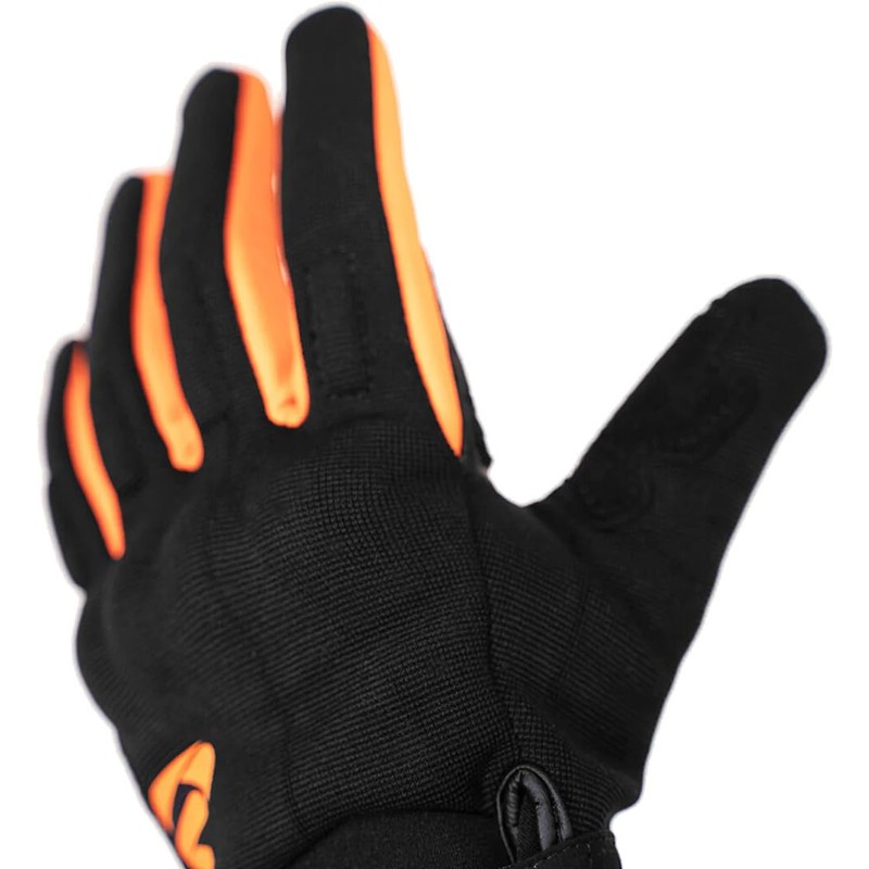 GMS Rio Motorcycle Gloves (Black/Orange, 3XL)