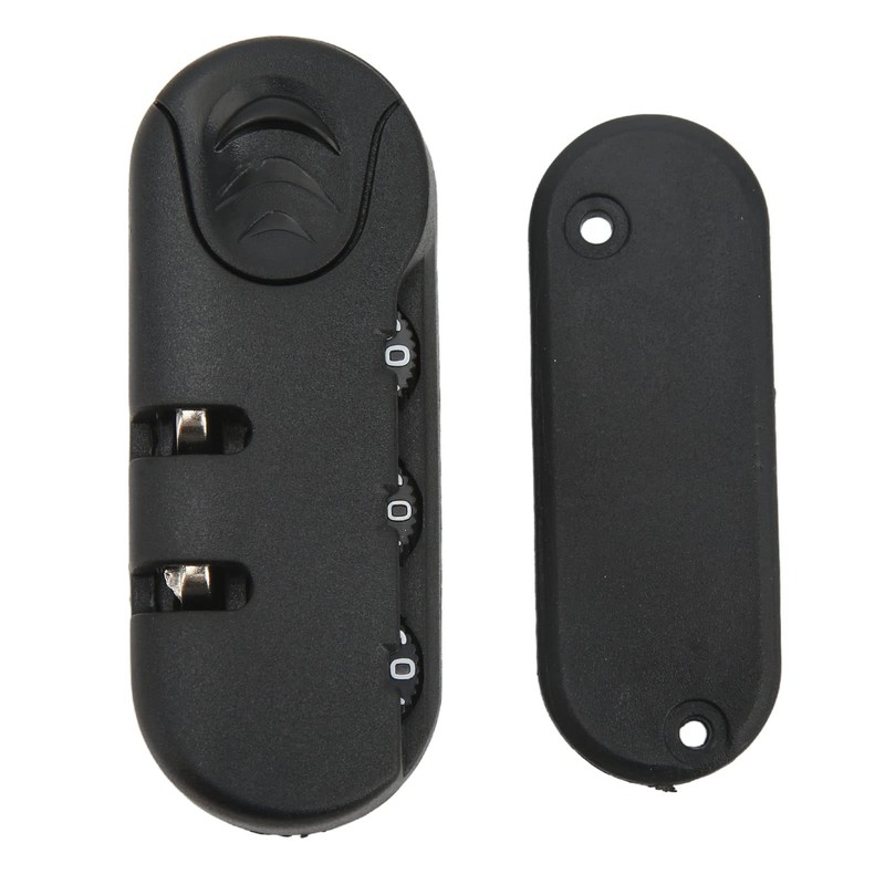 Drfeify Luggage Lock, 3 Digit Zinc Alloy Lock Plastic Frosted