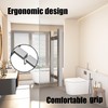 Bathlink 8" Square Shower Door Handle, Back to Back Shower
