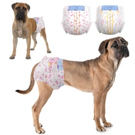 Dono Cat Nappies, Pack of 24, Dog Nappies for Female Dogs, Female Dog Nappies, Dog Nappies with Wetness Indicator, Dog Pants for Incontinence, Heat, Period, Irritation, L