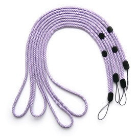 trage.band® Long Adjustable Neck Strap Pack of 4 White/Purple
