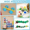 sourcing map 50pcs Plastic Bottle Caps, 30mm Bottle Screw Lid