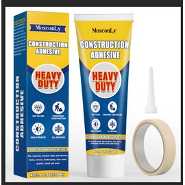Construction Adhesive Heavy Duty, 220ml Cement Glue, Versatile Construction Glue for Concrete, Tile, Cement, Floor, Wall, Stone, Wood and More, Tile Glue for Rough Bonding Surface
