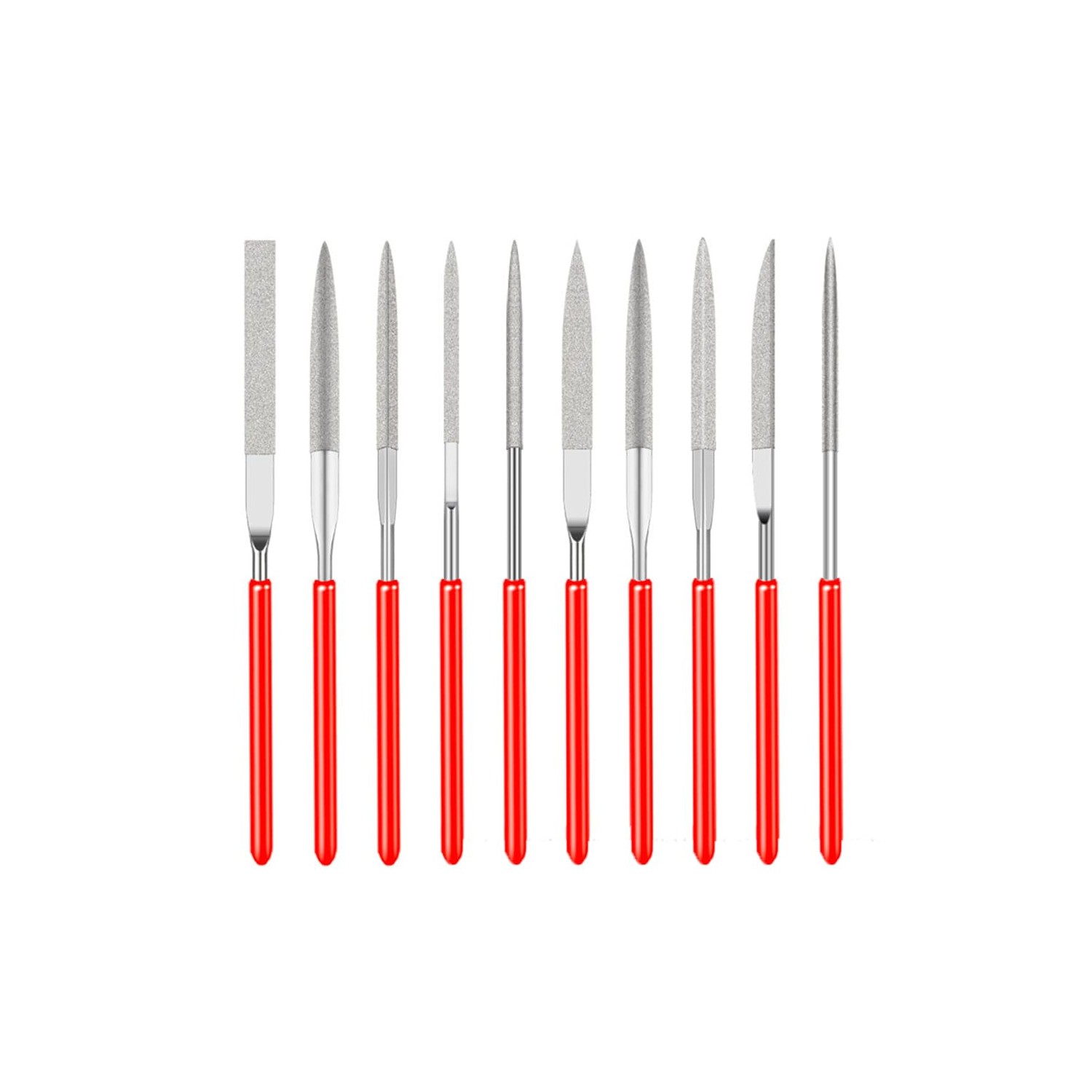 10 Pack Diamond Files Set, Mini Needle Jewelry File, Carbon Steel File ...