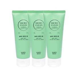 Happy Bath Micro Clean Soapberry Cleansing Foam 150g x3 / 해피바스 마이크로 클린 솝베리 클렌징폼 150g x3