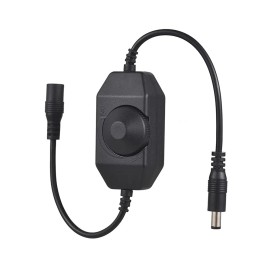 Esann 2A DC12V-DC24V Single Color 5050 3528 5630 LED Strip Lights 1 Channel Dimmer Controller Brightness Wireless RemoteColor: White, Input Voltage(V): DC12-24V, Lamp Power(W): 48W, Model Number: ES-LC-DIM-004