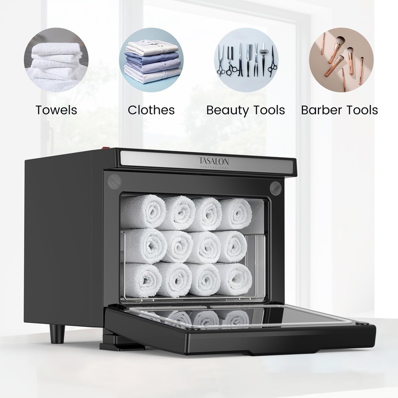 TASALON 8L Towel Warmer Hot Cabinet Box, Aluminum Inner Chamber,