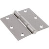 Hardware Essentials 854325 Square Corner Satin Nickel Squeak-Proof Door Hinges
