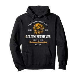 Vintage Styled Retro Golden Retriever Pullover Hoodie